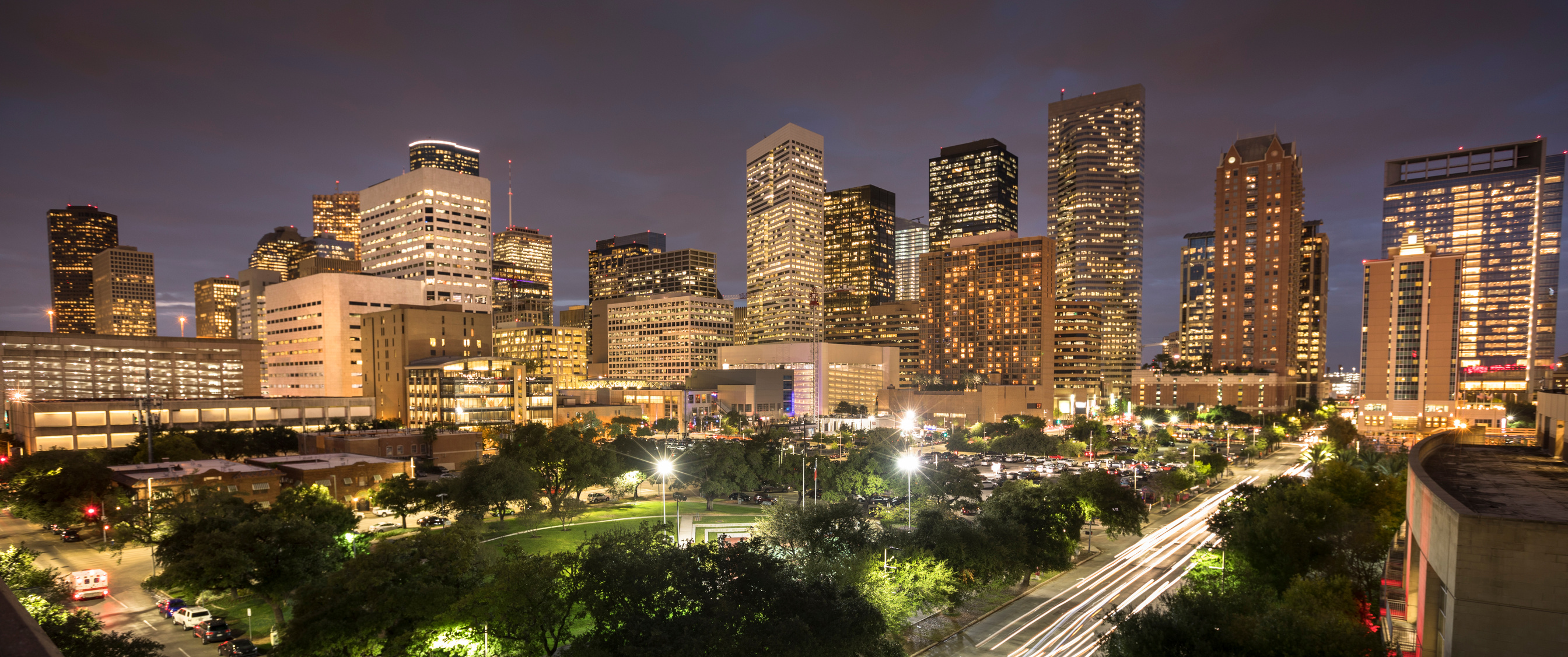 Houston Texas skyline panorama